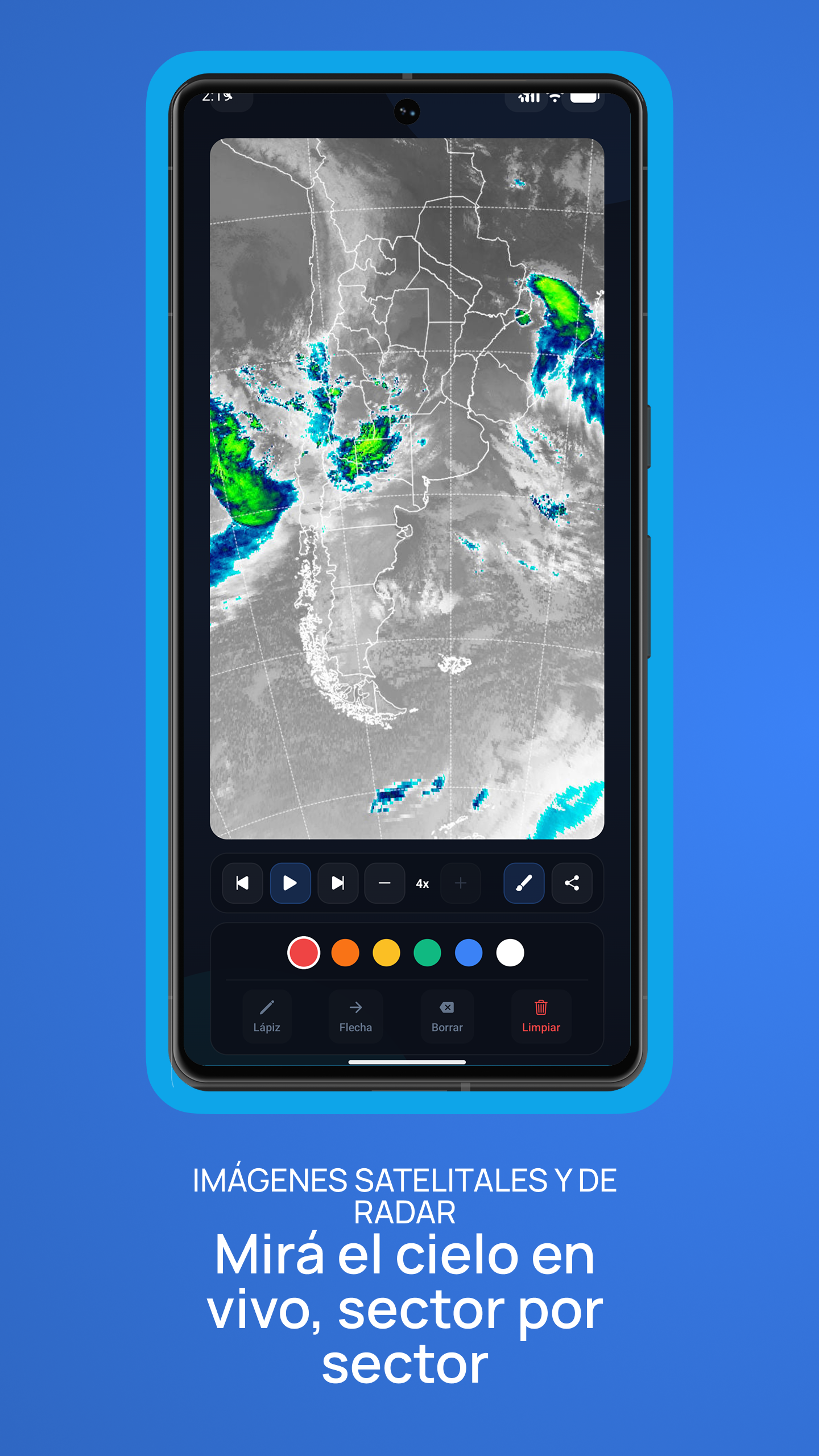 Pampero - alerts and hydrological info