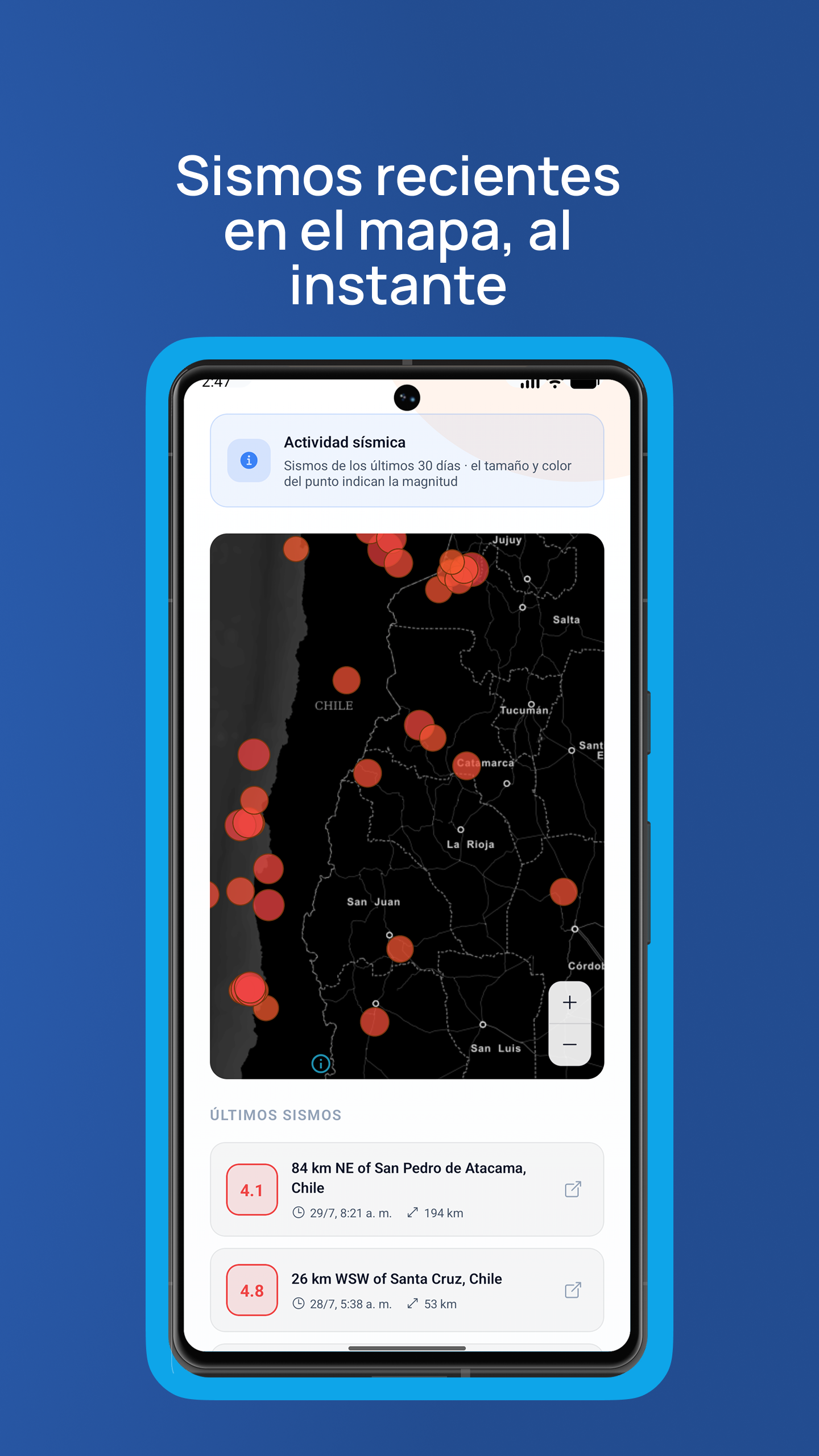 Pampero - alerts and hydrological info